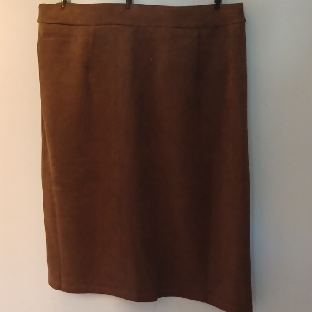 Marc New York Rich Brown 'Tobacco' Pencil Skirt, XL - Picture 5 of 10